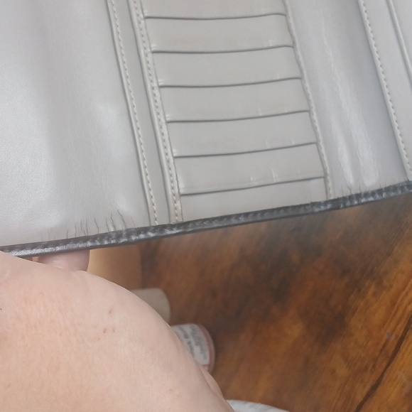 Coach Classic Gray Signature C Card Holder Wallet Snap Closure - Picture 7 of 9